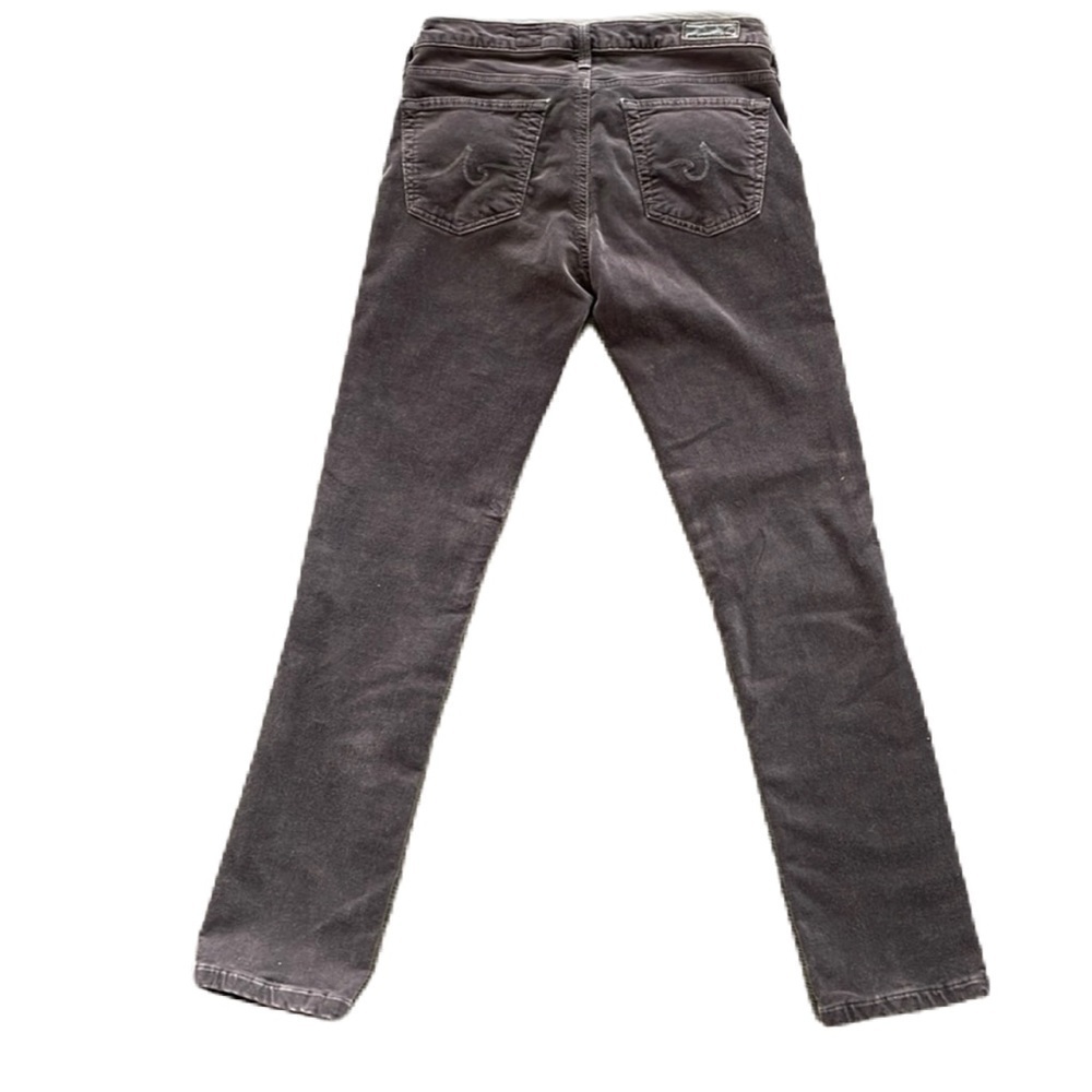 Sz26 AG Adriano Goldschmied The Stevie Slim Straight Grey Corduroy Denim EUC - Picture 3 of 12